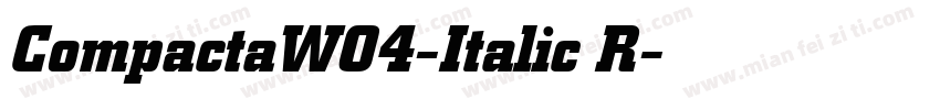 CompactaW04-Italic R字体转换